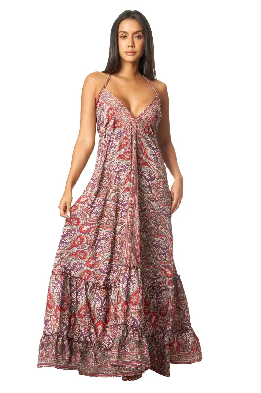 Positano Maxi Dress Comfortable Pleated Maxi Dress