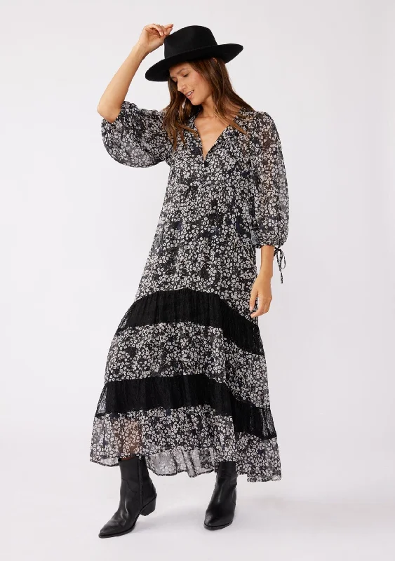 Raven's Garden Maxi Dress Comfortable Fitted Maxi Dress