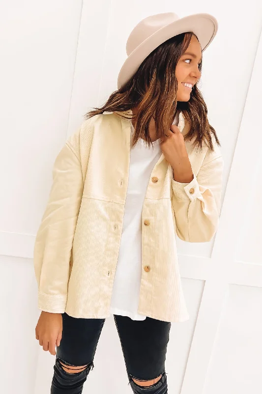 Rhylee Shirt Cream Elegant Lace Short Sleeve