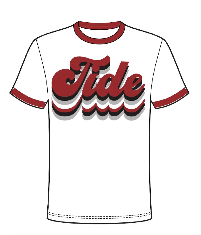 Sparkle City Retro Tide Tee - WHITE