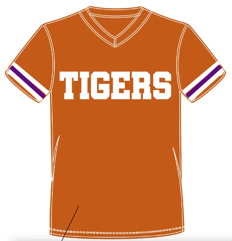 Sparkle City TIGERS Jersey Tee - ORANGE