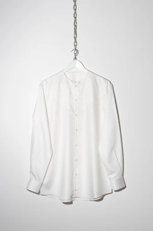 Kandora Button Up Shirt Cozy Plain Short Sleeve