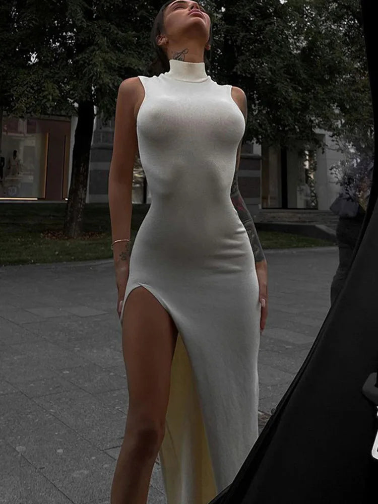 Slit Maxi Holiday Sexy Sleeveless Club Party Tank Clothes Midi Dresses Comfortable Adjustable Strap Midi Dress Slit Maxi Holiday Sexy Sleeveless Club Party Tank Clothes Midi Dresses Comfortable Adjustable Strap Midi Dress