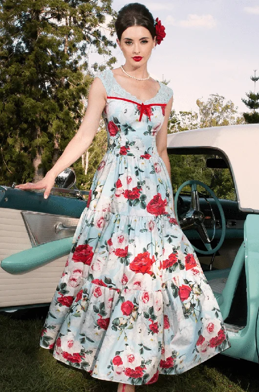Tea Rose Maxi Dress Classic Strapless Maxi Dress