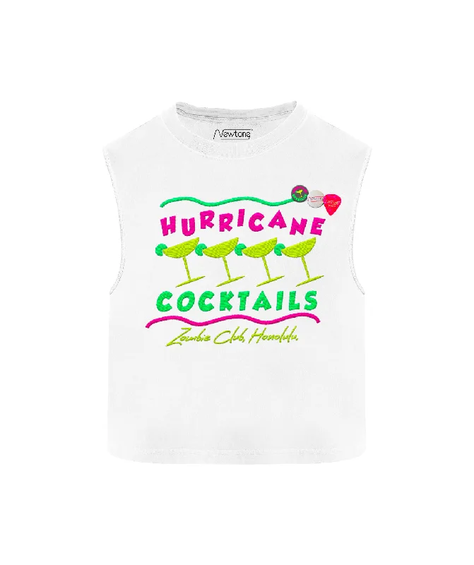 Tee shirt dyer dirty white "HURRICANE" Relaxed Fit Short Shirt