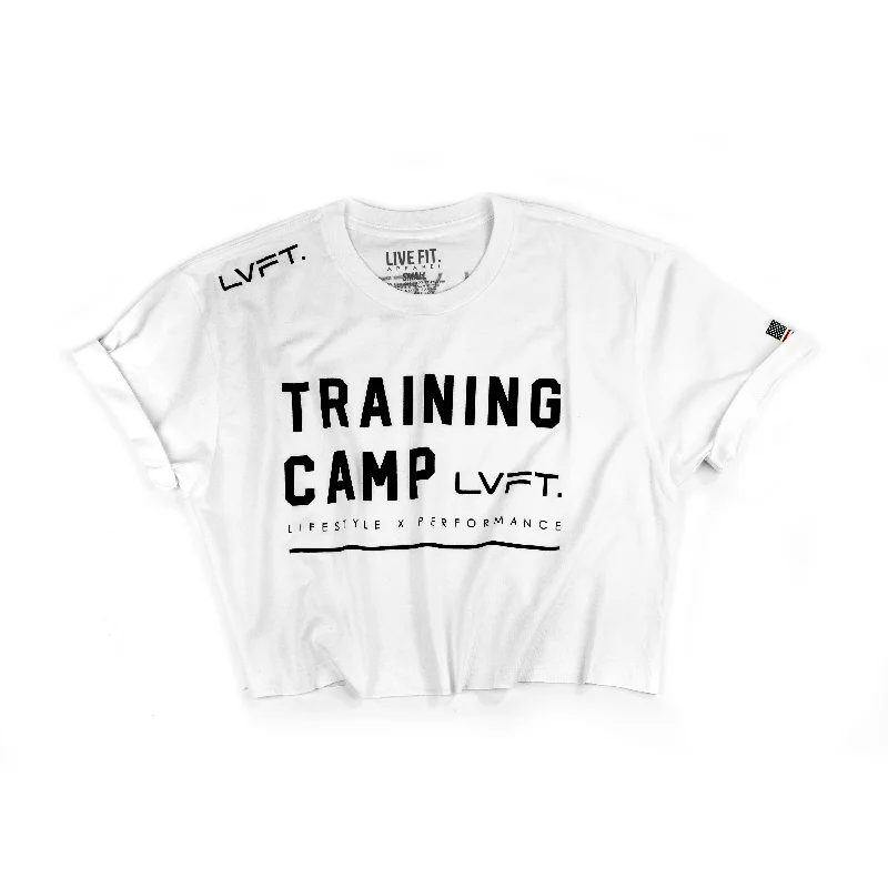 Training Camp Crop Tee - White