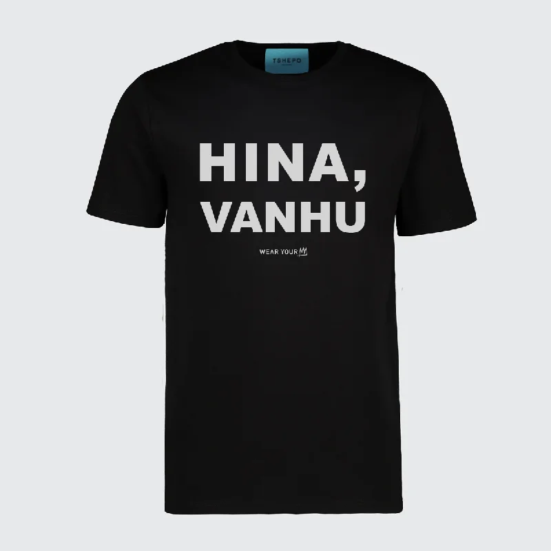 TSHEPO, HINA, VANHU T-SHIRT, BLACK