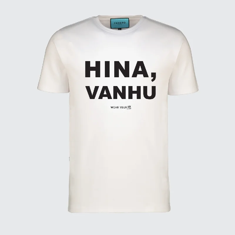 TSHEPO, HINA, VANHU T-SHIRT, WHITE