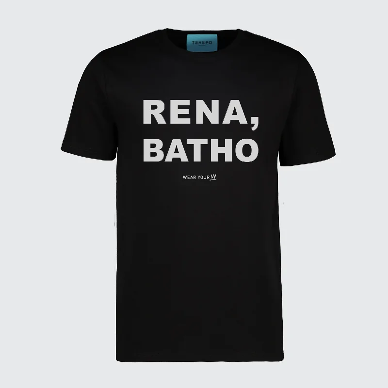 TSHEPO, RENA, BATHO T-SHIRT, BLACK