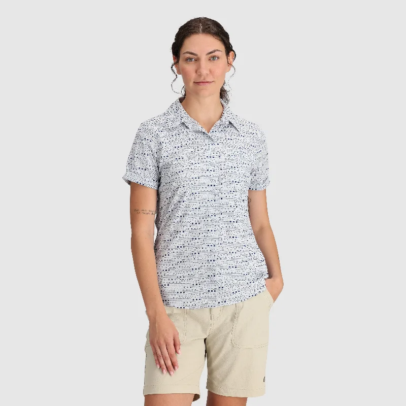 Women's Astroman Short Sleeve Sun Shirt Casual Button-Up Short Tee