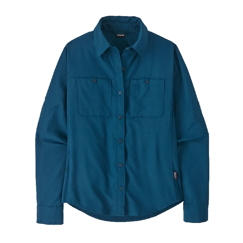 Women's Long-Sleeved Self-Guided Hike Shirt Comfortable Pocket Short Shirt