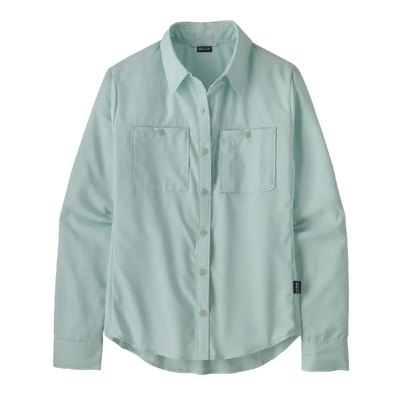 Women's Long-Sleeved Self-Guided Hike Shirt Casual Cotton Short Shirt
