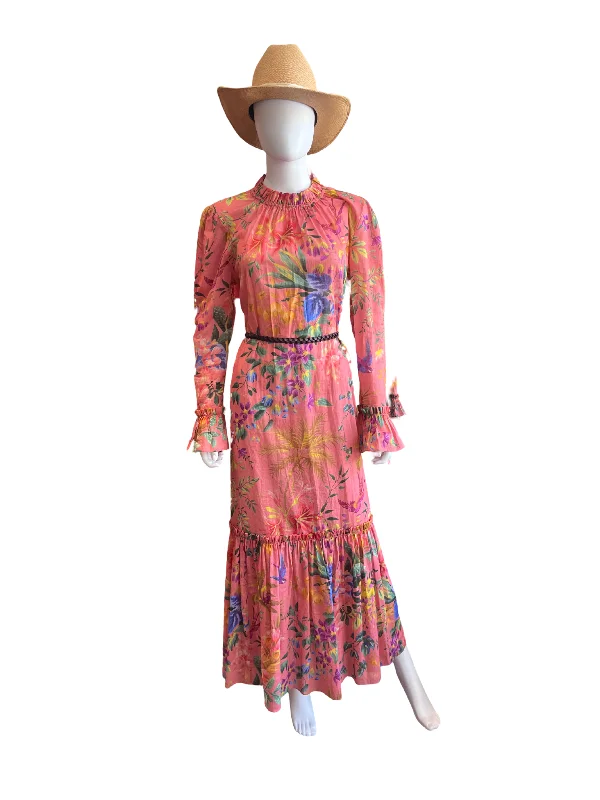 Zimmermann tropicana lantern Maxi dress /3 Stylish Maxi Dress with Frills