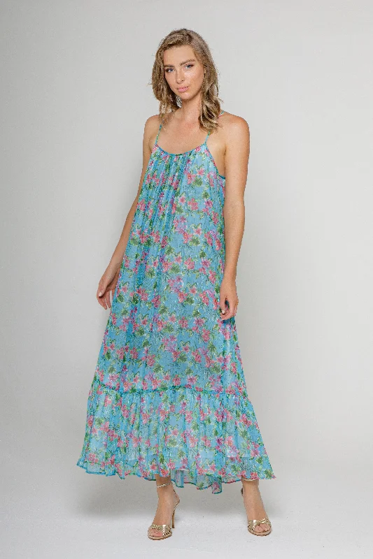 Print Maxi Dress Fashionable Sleeveless Maxi Dress