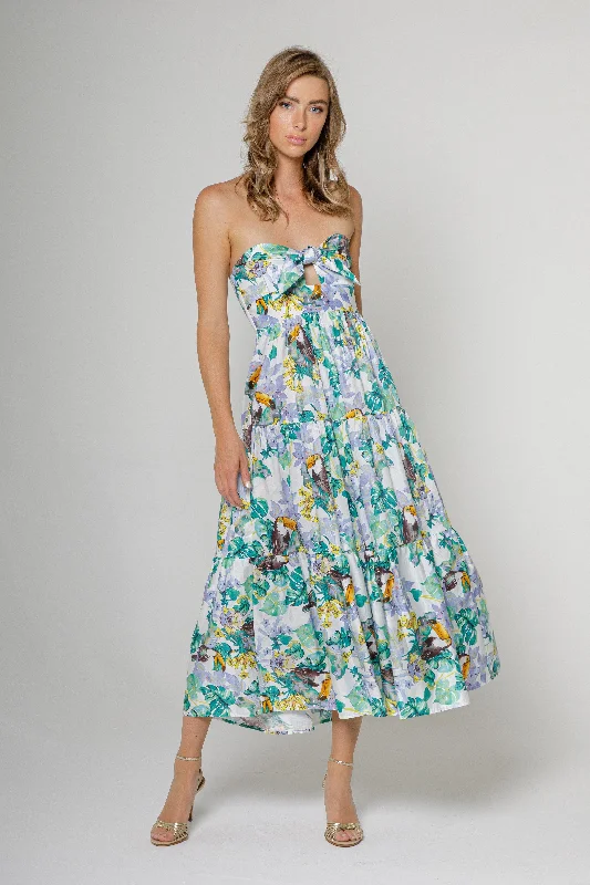 Tie Front Maxi Dress Cozy Spaghetti Strap Maxi Dress