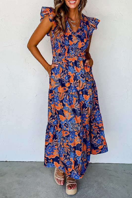 Boho Maxi Dress Trendy Maxi Dress with Straps