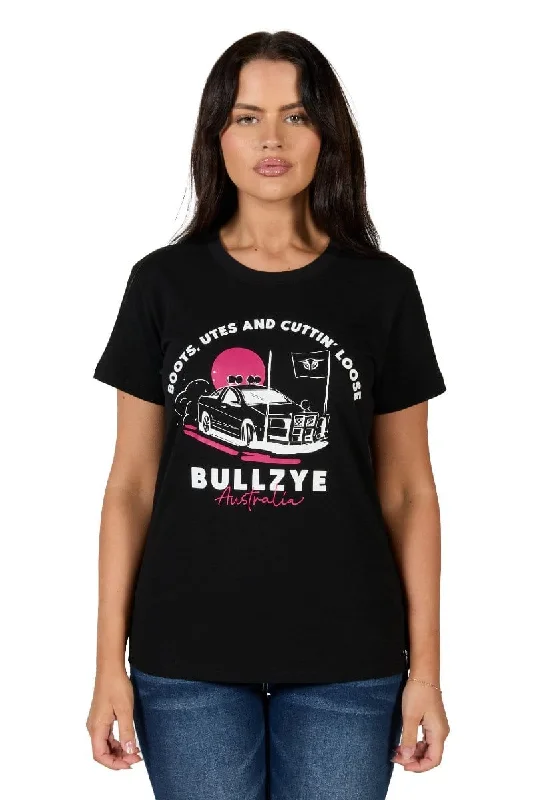 Bullzye Tee Womens Ute Zippered Buttoned Snapped