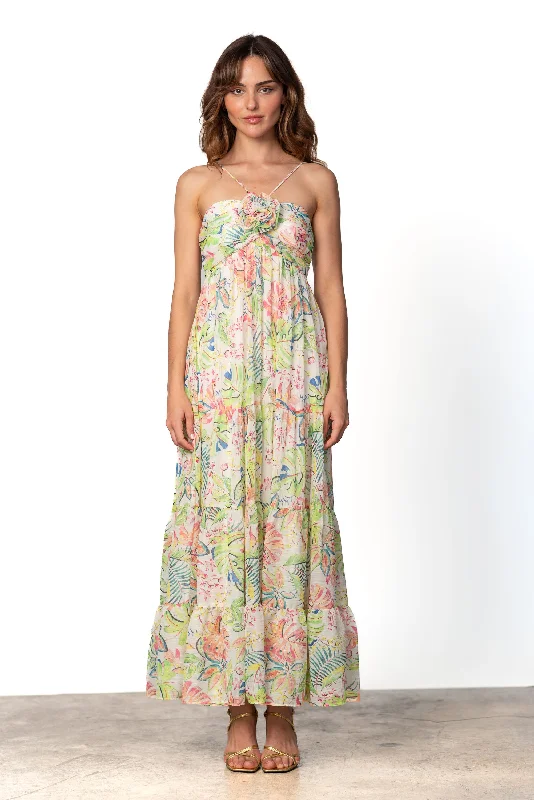 Cataleya Maxi Dress Trendy Satin Maxi Dress