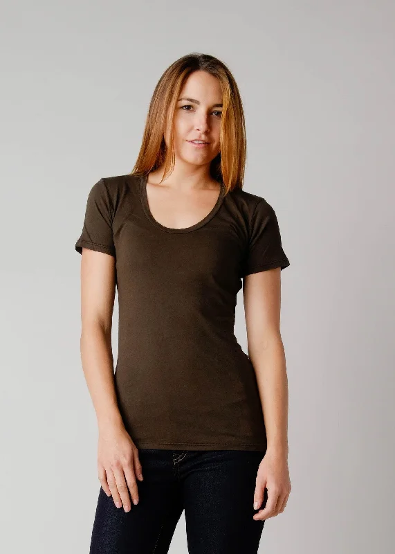 Brooklyn Denim Co. Organic Cotton Swoop Neck Tee - LA Black Mesh Blend Leather Blend Suede Blend Brooklyn Denim Co. Organic Cotton Swoop Neck Tee - LA Black Mesh Blend Leather Blend Suede Blend