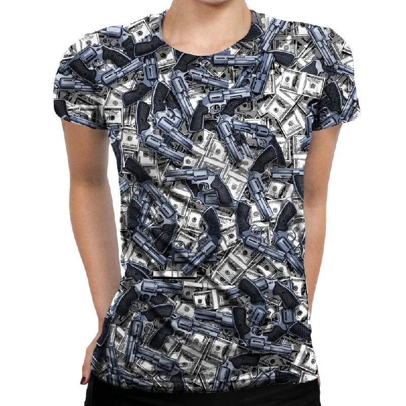 Daylight Robbery Womens T-Shirt Terry Blend Velvet Blend Canvas Blend