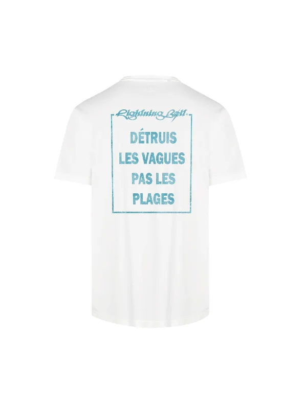 T-SHIRT REGULAR COM ESTAMPADO FRONTAL E COSTAS Beaded Sequined Faux Fur