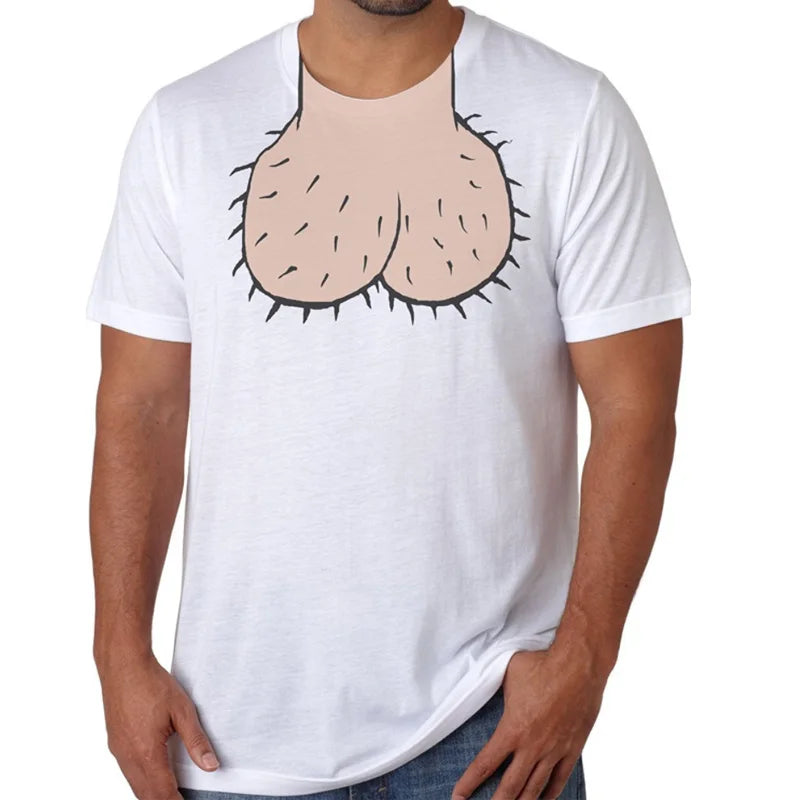 Dick Head T-Shirt Striped Floral Plaid