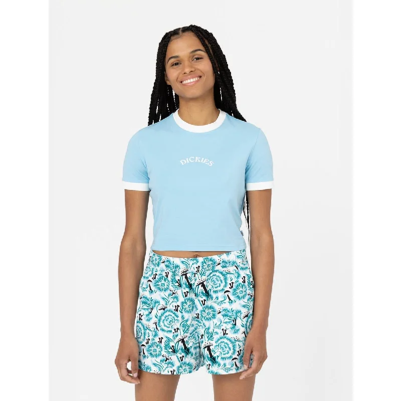 Dickies Warm Springs Tee W Sky Blue Wool Fabric Cashmere Fabric Tweed Fabric