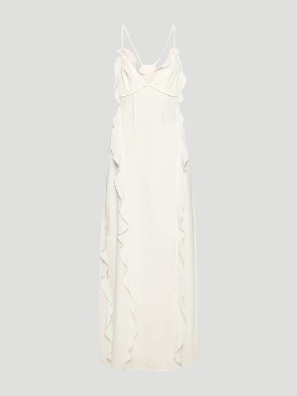 Emily Cami Maxi Dress Elegant Lace-Up Maxi Dress