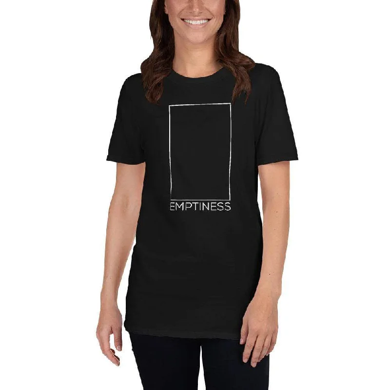 Emptiness Paradox - The Void Within - Premium T-Shirt Notch Collar Peter Pan Collar Cowl Neck Emptiness Paradox - The Void Within - Premium T-Shirt Notch Collar Peter Pan Collar Cowl Neck