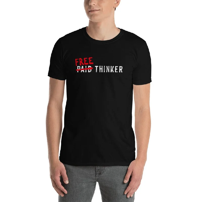 Free Thinker - Premium T-Shirt Mesh Canvas Denim