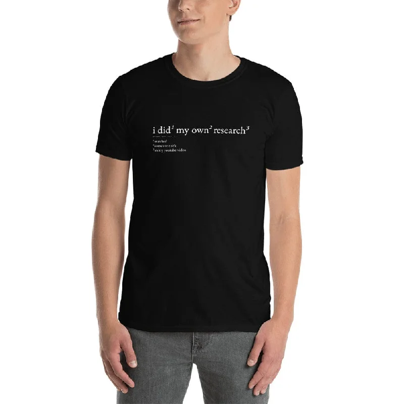 I did my own research - Premium T-Shirt Cashmere Blend Cotton Blend Poly Blend