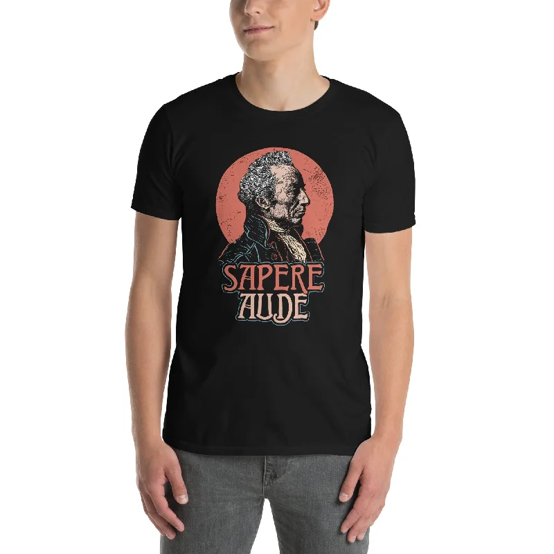 Immanuel Kant - Sapere Aude - Premium T-Shirt Ribbed T-Shirt High Neck Heavyweight