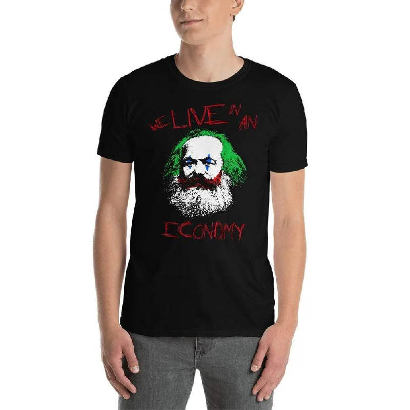 Joker Philosophers - Marx: We live in an economy - Premium T-Shirt Fitted T-Shirt Seamless Stretchy