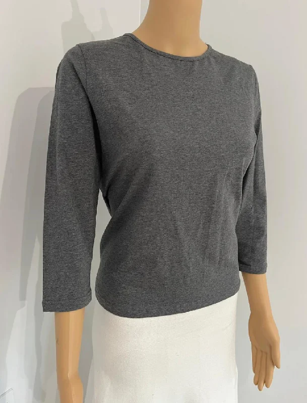 Ladies Boxy Tee Welt Pockets Slit Pockets