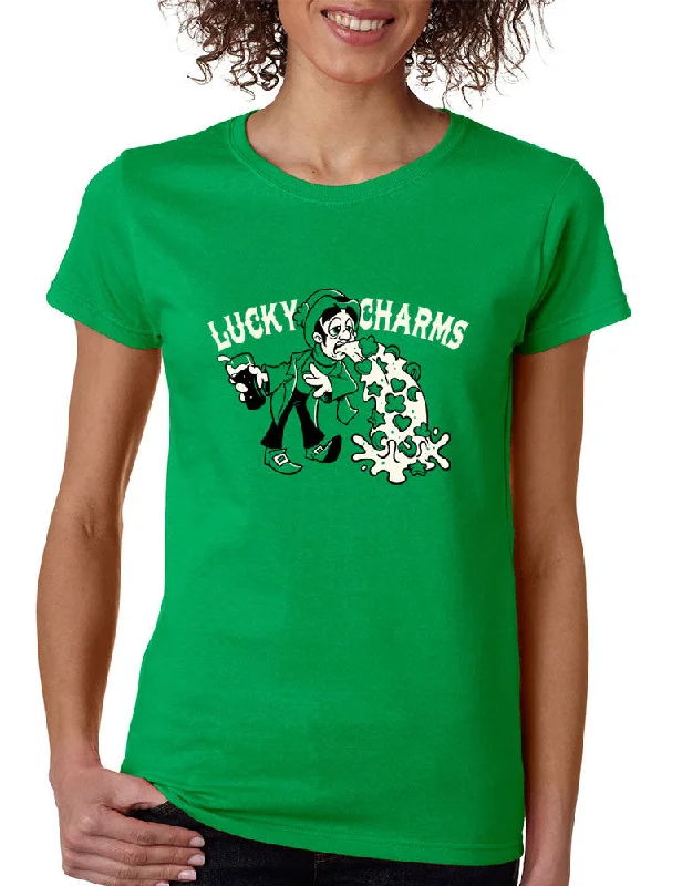 Lucky Charms Women T-shirt Chenille Blend Fleece Blend Nylon Blend