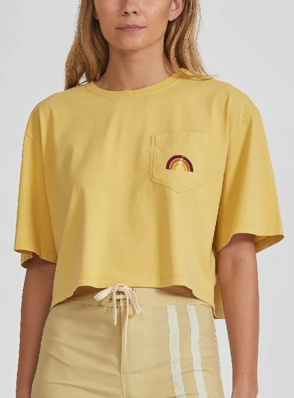 T-SHIRT QUADRADA COM BOLSO NO PEITO Lace Blend Ribbed Blend Corduroy Blend