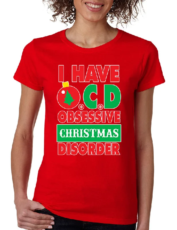 Obsessive christmas disorder Women's T-shirt Cotton Fabric Linen Fabric Terry Fabric Obsessive christmas disorder Women's T-shirt Cotton Fabric Linen Fabric Terry Fabric