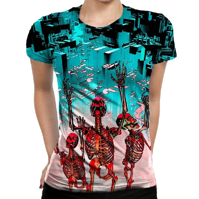 Reach Womens T-Shirt Collared Crew Neck Turtle Neck