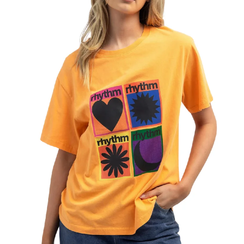 Womens Factory Oversized T-shirt Orange Jersey Fabric Tulle Fabric Batik Fabric