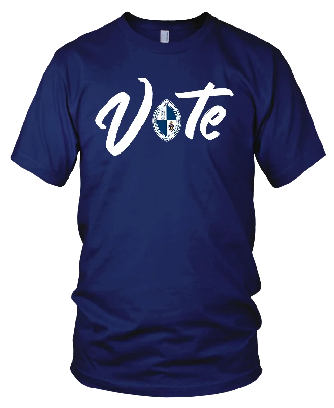 Saint Augustine's University Vote T-Shirt (Unisex) Ribbed T-Shirt High Neck Heavyweight Saint Augustine's University Vote T-Shirt (Unisex) Ribbed T-Shirt High Neck Heavyweight