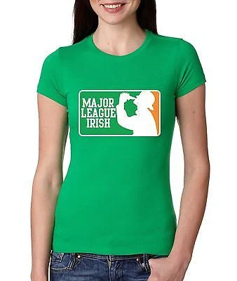 Major League Irish Saint Patricks Women's T-shirt Lace Blend Ribbed Blend Corduroy Blend Major League Irish Saint Patricks Women's T-shirt Lace Blend Ribbed Blend Corduroy Blend