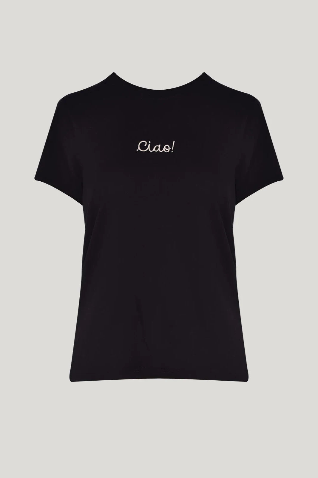 SILLS CIAO TEE - BLACK/BEIGE Machine Wash Dry Clean Hand Wash