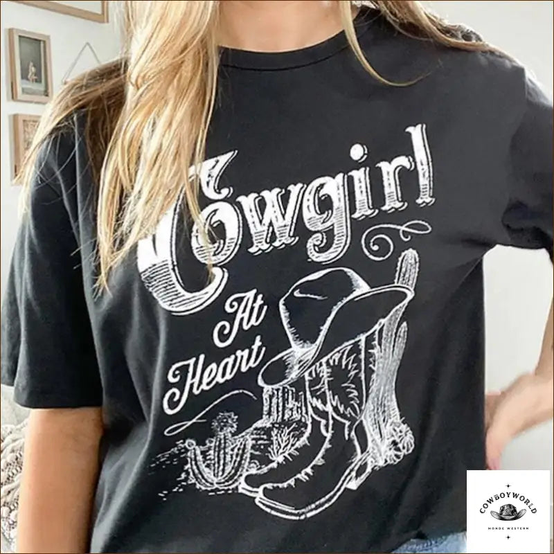 T-Shirt Country Line Dance Graphic T-Shirt Round Neck Polyester