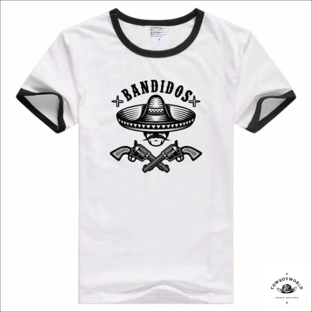 T-Shirt Cowboy Pistolero Layered Multi-layer Single Layer