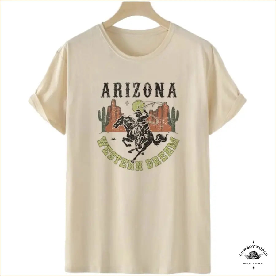 T-Shirt Déguisement Cowgirl Mesh Blend Leather Blend Suede Blend