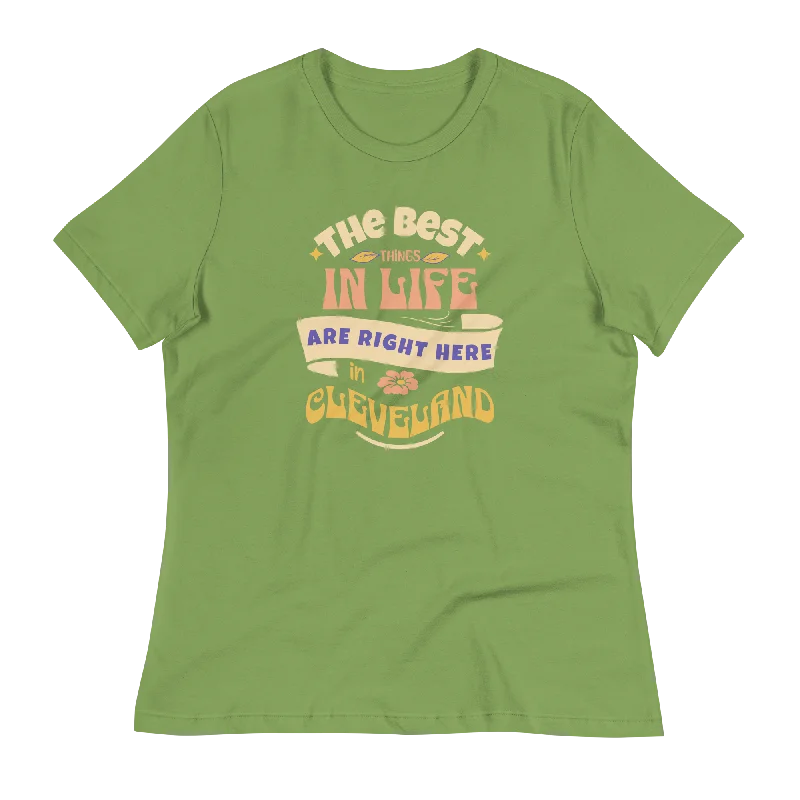 The Best Things in Life Women's T-Shirt Knit Fabric Woven Fabric Fleece Fabric