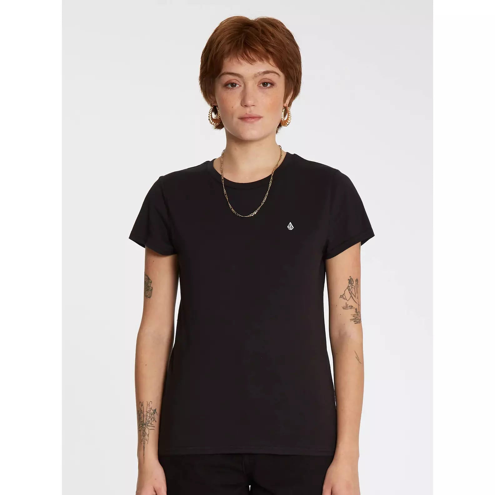 Volcom Stone Blanks Tee Spandex Blend Rayon Blend Denim Blend