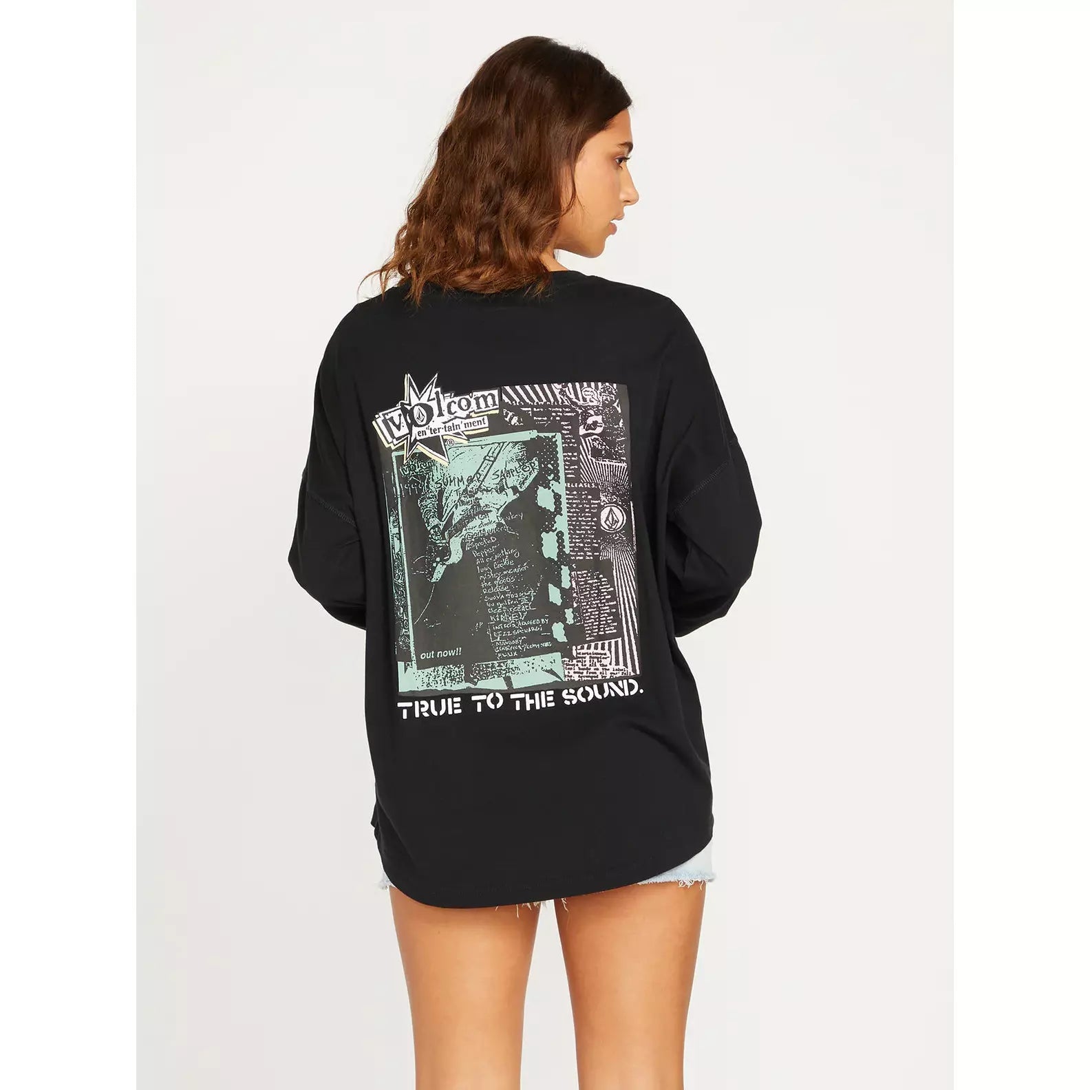 Volcom Werking Doubles Long Sleeve T-Shirt Lace Blend Ribbed Blend Corduroy Blend