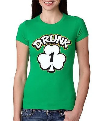 Irish Girl Drunk 1,2,3,4,5,6 Irish   Women's T-Shirt Houndstooth Herringbone Solid