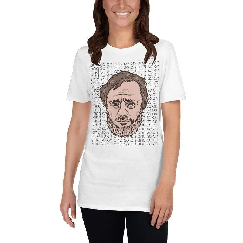 Zizek - And so on - Premium T-Shirt Beaded Sequined Faux Fur